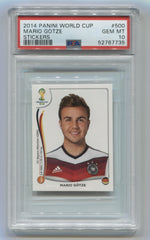 2014 Panini World Cup Stickers #500 Mario Gotze PSA 10 | Eastridge Sports Cards