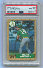 1987 Topps #366 Mark McGwire PSA 8 | Eastridge Sports Cards