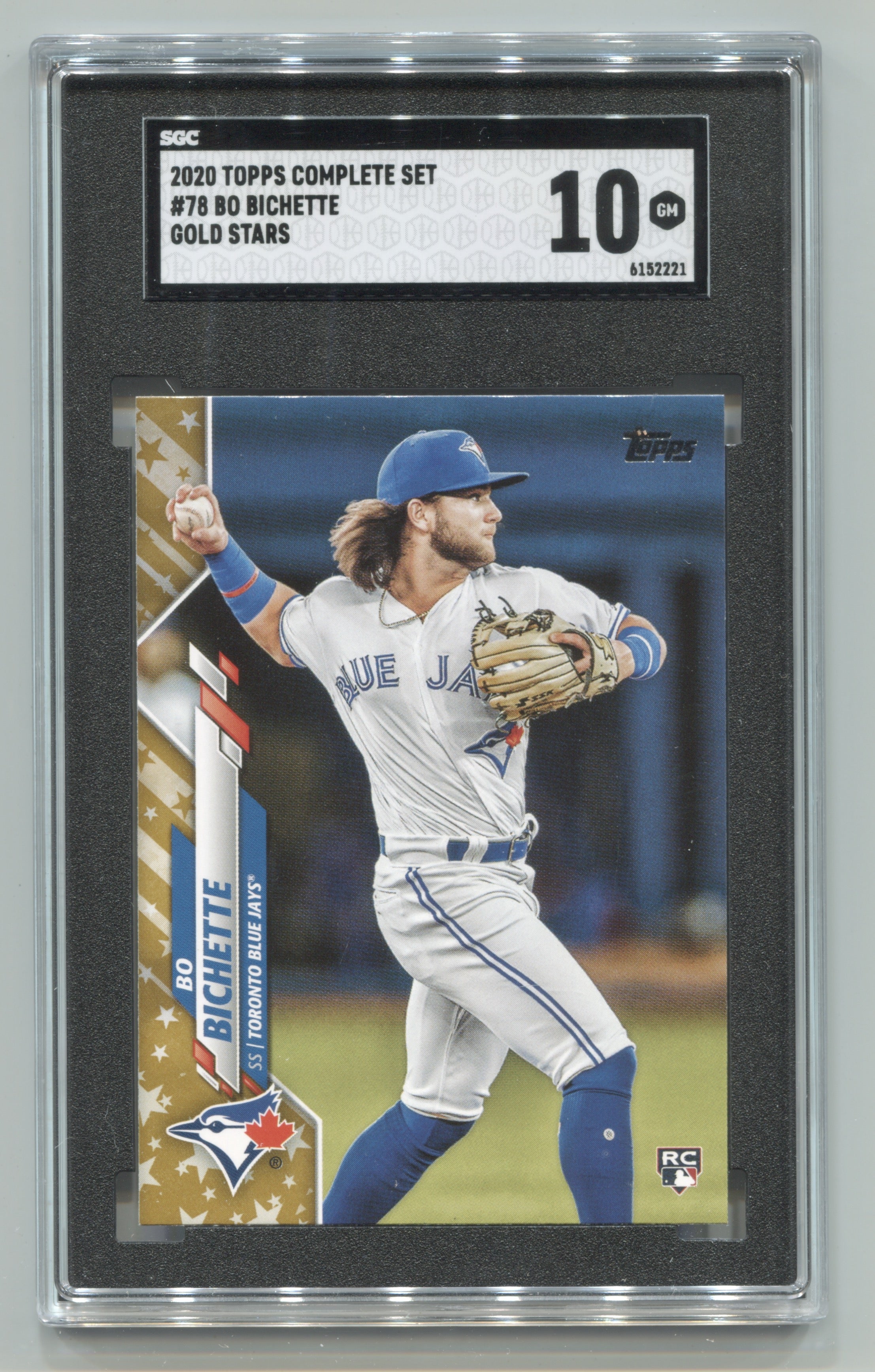 2020 Topps Complete Set Gold Stars #78 Bo Bichette SGC 10 (Rookie) | Eastridge Sports Cards