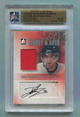 2007-08 ITG Ultimate Memorabilia 8th Edition Jerseys Autographs Silver John Tavares #30/30 | Eastridge Sports Cards