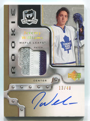 2006-07 The Cup Gold Rainbow Autographed Rookie Patches #163 Jeremy Williams #13/48 | Eastridge Sports Cards