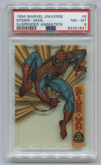 1994 Marvel Universe Suspended Animation #6 Spider-Man PSA 8 | Eastridge Sports Cards