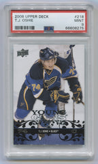 2008-09 Upper Deck #218 T.J. Oshie PSA 9 (Rookie) | Eastridge Sports Cards