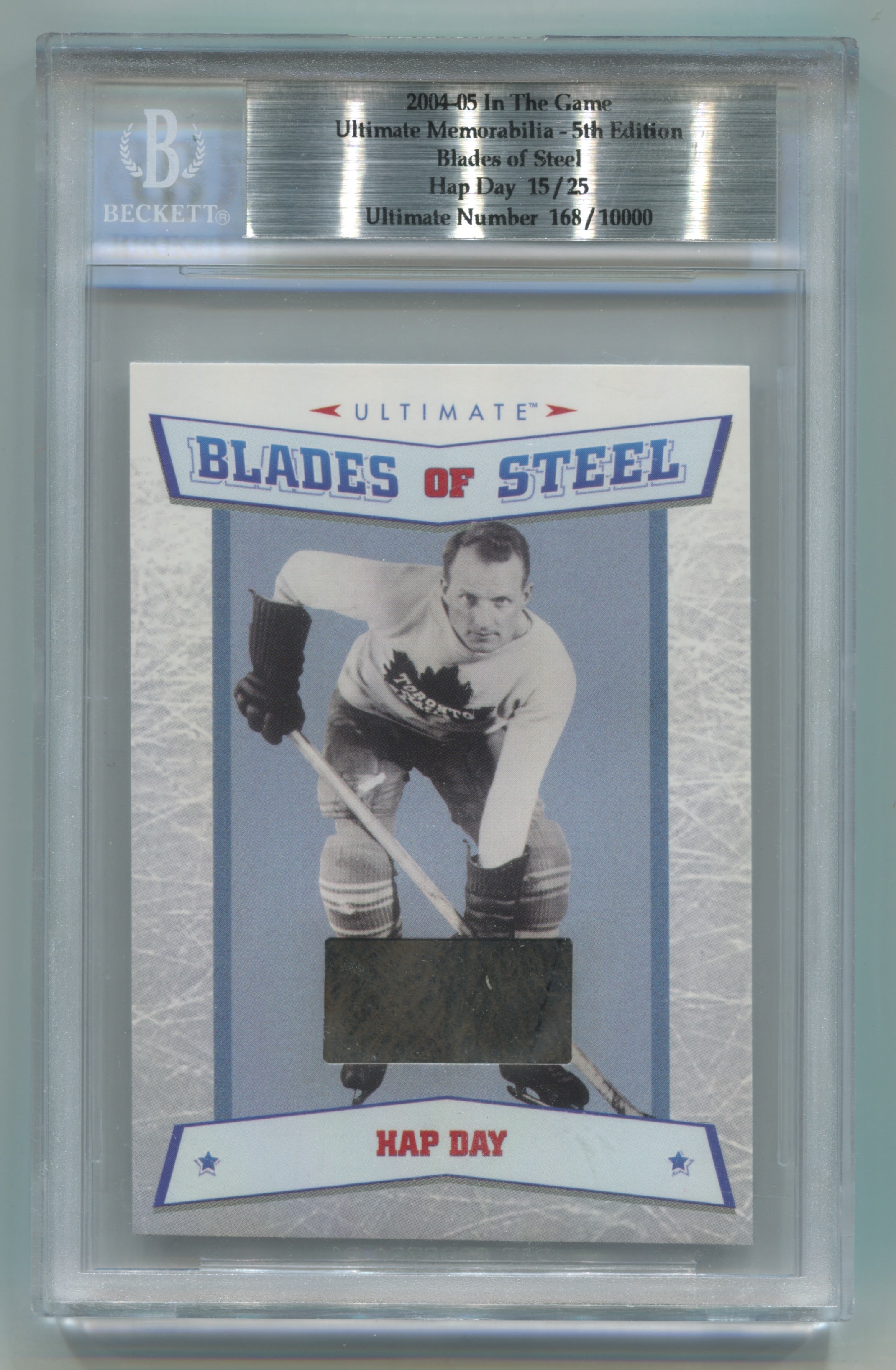 2004-05 ITG Ultimate Memorabilia 5th Edition Blades of Steel Hap Day #15/25 | Eastridge Sports Cards