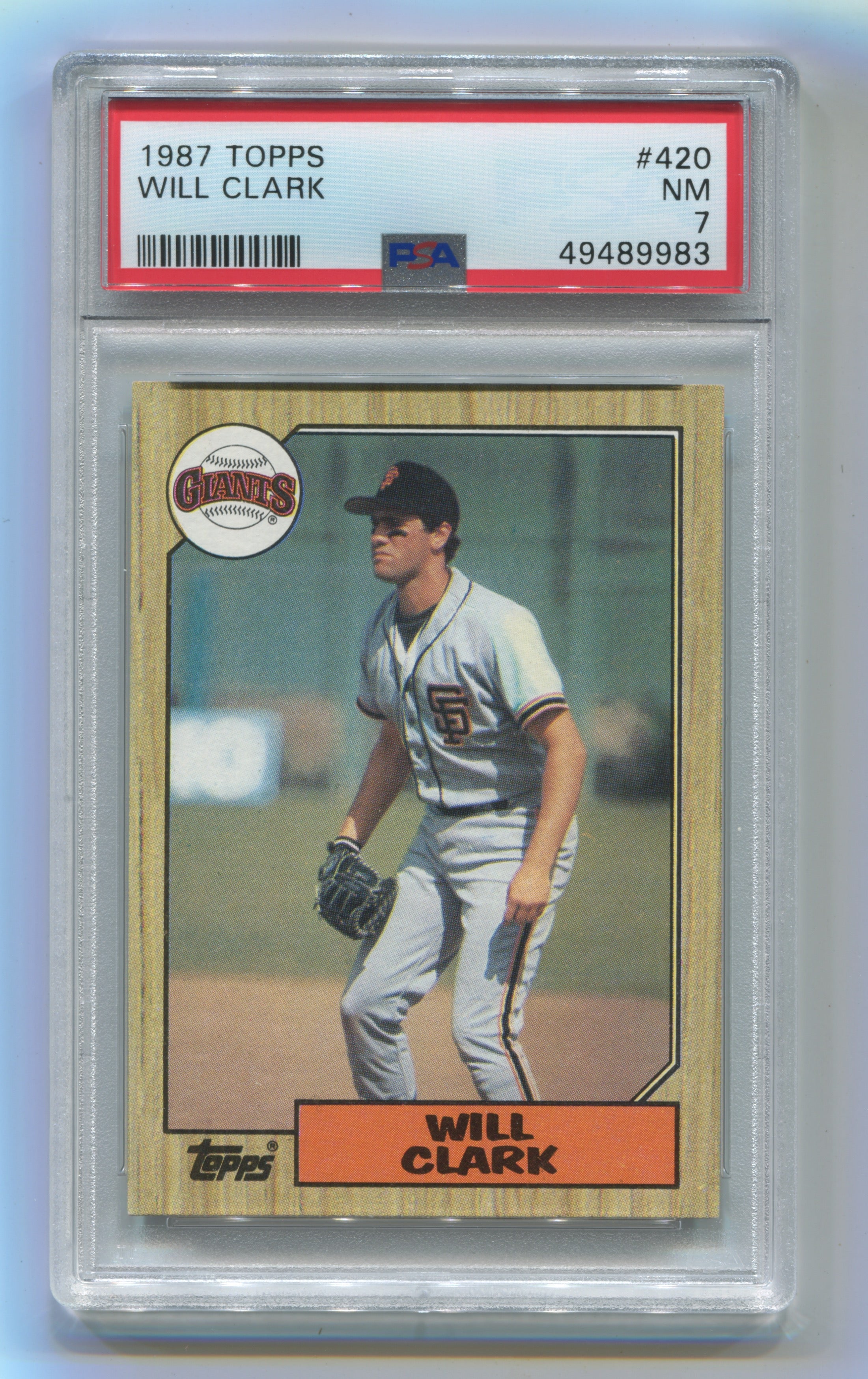 1987 Topps #420 Will Clark PSA 7 (Rookie) | Eastridge Sports Cards
