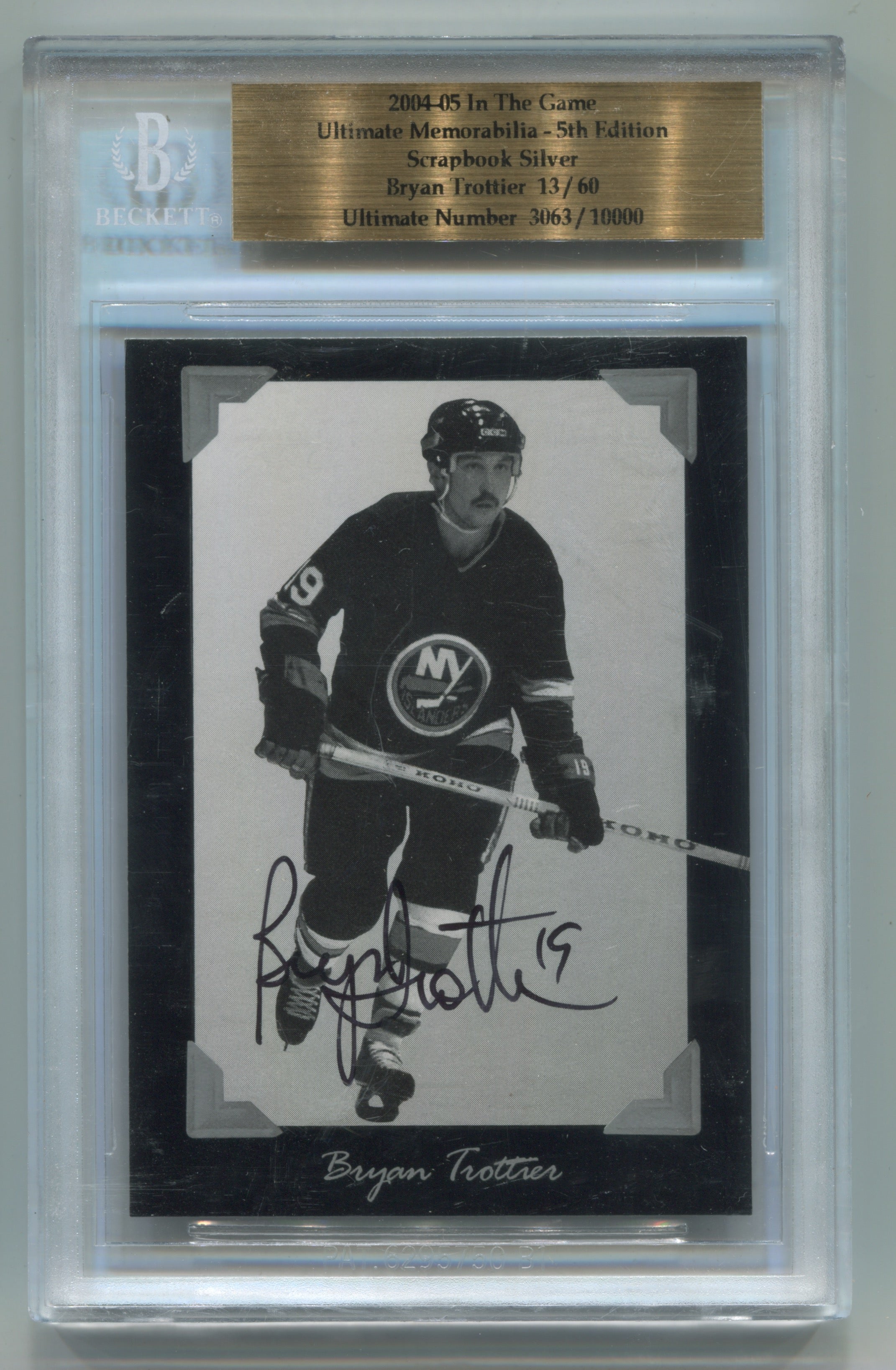 2004-05 ITG Ultimate Memorabilia 5th Edition Scrapbook Silver Bryan Trottier #13/60 | Eastridge Sports Cards