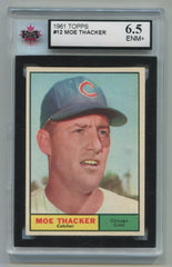1961 Topps #12 Moe Thacker KSA 6.5 | Eastridge Sports Cards