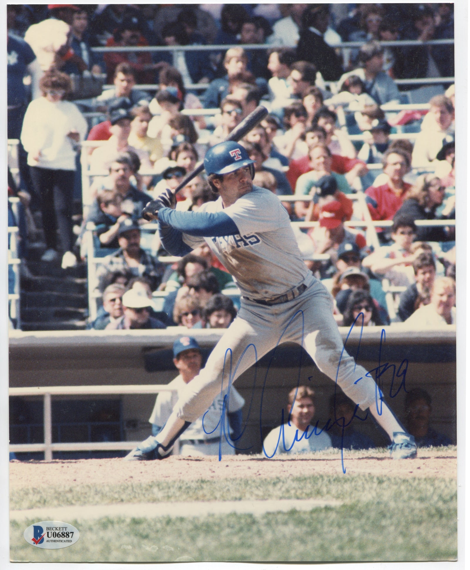 Pete Incaviglia Signed 8x10 Photo
