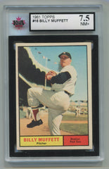 1961 Topps #16 Billy Muffett KSA 7.5 | Eastridge Sports Cards