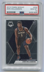2019-20 Panini Mosaic #209 Zion Williamson PSA 10 (Rookie) | Eastridge Sports Cards