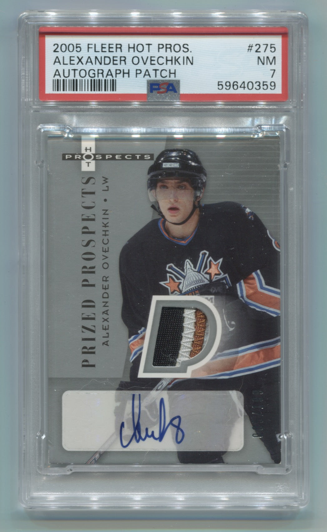 2005-06 Hot Prospects #275 Alexander Ovechkin #005/199 PSA 7 (Rookie) | Eastridge Sports Cards