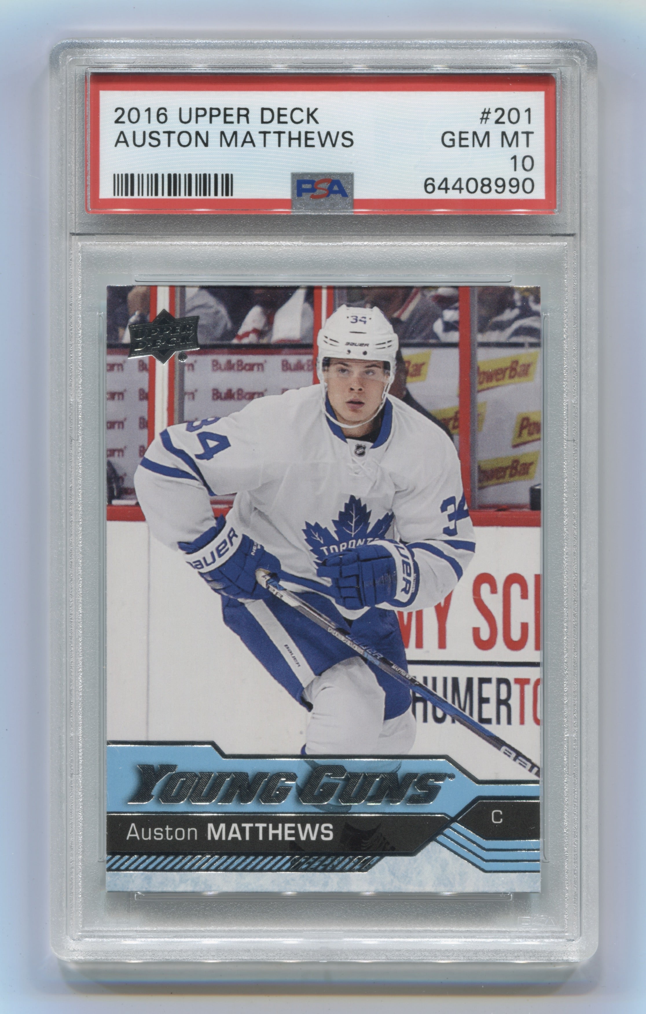 2016-17 Upper Deck #201 Auston Matthews PSA 10 (Rookie) | Eastridge Sports Cards
