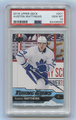 2016-17 Upper Deck #201 Auston Matthews PSA 10 (Rookie) | Eastridge Sports Cards