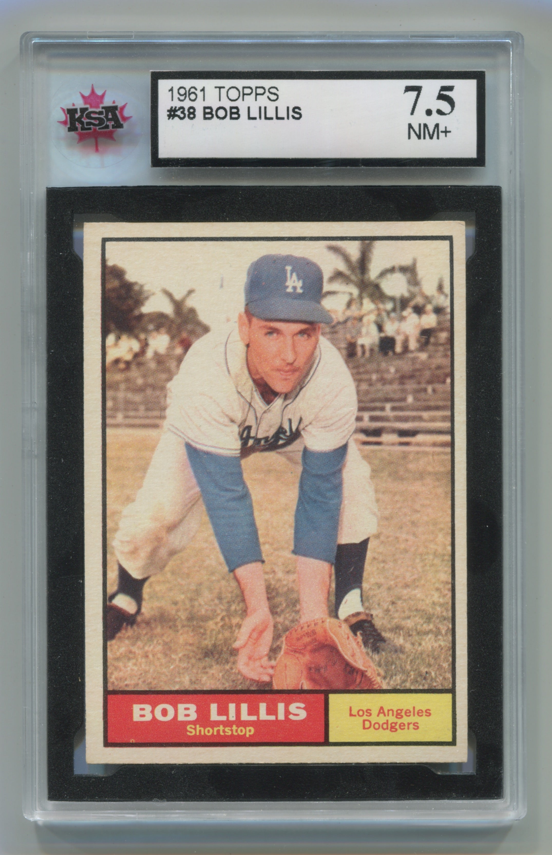 1961 Topps #38 Bob Lillis KSA 7.5 | Eastridge Sports Cards
