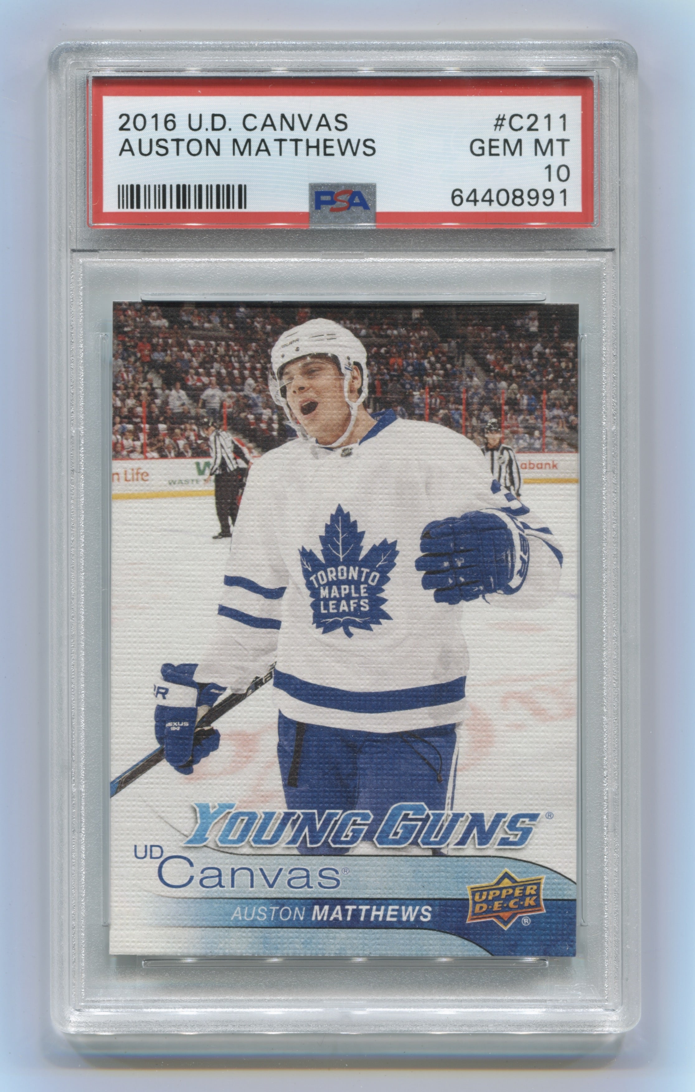 2016-17 Upper Deck Canvas #C211 Auston Matthews PSA 10 (Rookie) | Eastridge Sports Cards