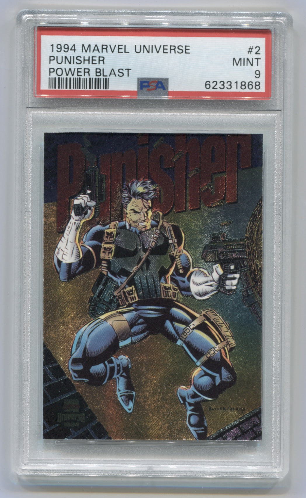 1994 Marvel Universe Power Blast #2 Punisher PSA 9 | Eastridge Sports Cards