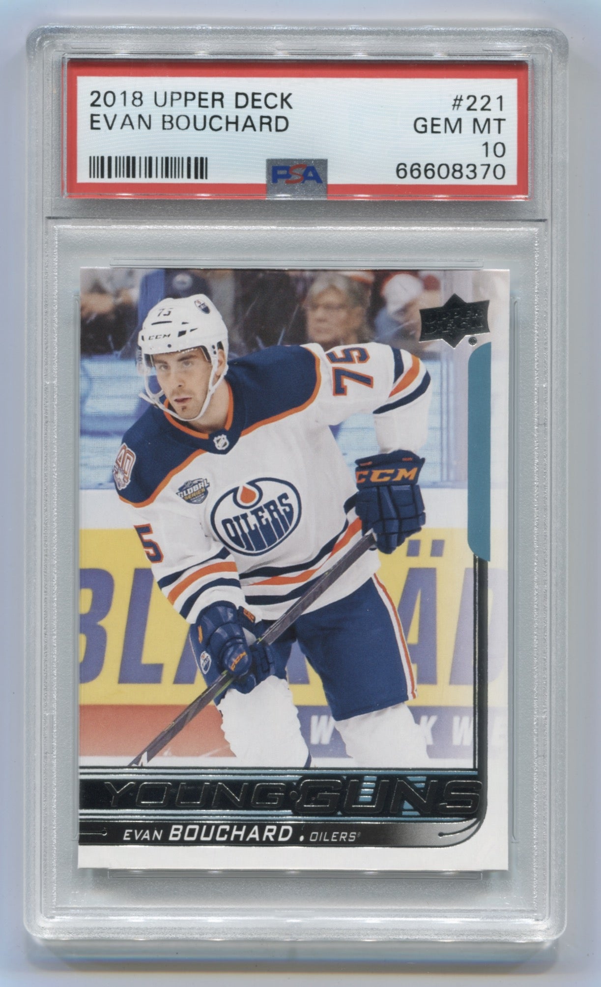 2018-19 Upper Deck #221 Evan Bouchard PSA 10 (Rookie) | Eastridge Sports Cards