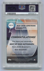 2020 Bowman's Best Best of '20 Autographs Atomic Refractors #B20PC Pete Crow-Armstrong #14/25 PSA 10 | Eastridge Sports Cards