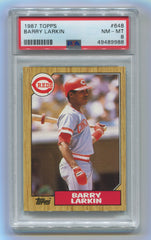 1987 Topps #648 Barry Larkin PSA 8 (Rookie) | Eastridge Sports Cards