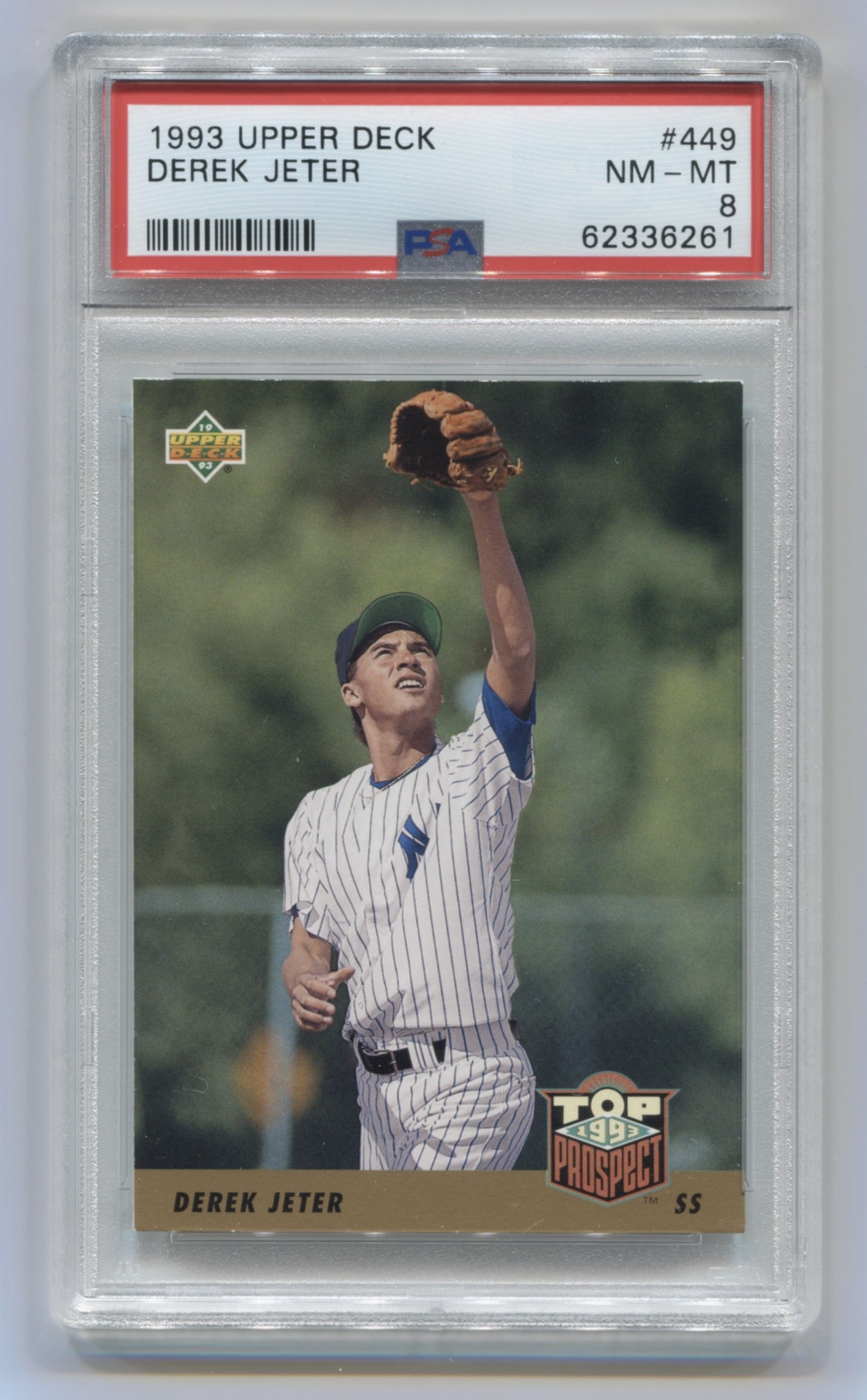 1993 Upper Deck #449 Derek Jeter PSA 8 (Rookie) | Eastridge Sports Cards