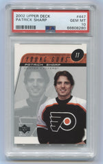 2002-03 Upper Deck #447 Patrick Sharp PSA 10 (Rookie) | Eastridge Sports Cards