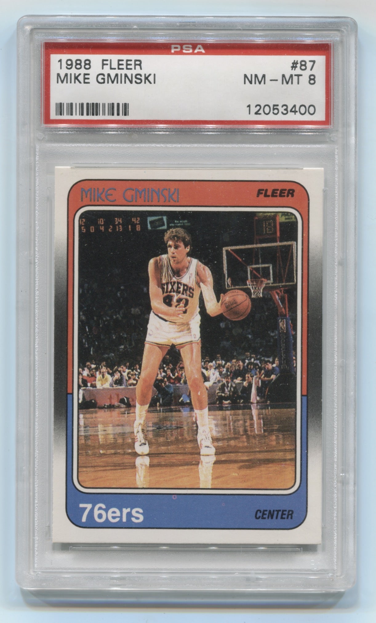 1988-89 Fleer #87 Mike Gminski PSA 8 | Eastridge Sports Cards