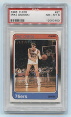 1988-89 Fleer #87 Mike Gminski PSA 8 | Eastridge Sports Cards