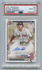 2021 Bowman Prospect Autographs #PAPRBJ Blaze Jordan PSA 10 | Eastridge Sports Cards