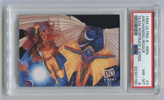 1994 X-Men Ultra Team Portraits #4 Archangel/Rogue PSA 8 | Eastridge Sports Cards