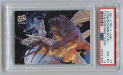 1994 X-Men Ultra Team Portraits #7 Iceman/ Sabretooth PSA 8 | Eastridge Sports Cards