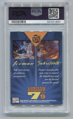 1994 X-Men Ultra Team Portraits #7 Iceman/ Sabretooth PSA 8 | Eastridge Sports Cards