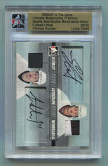 2006-07 ITG Ultimate Memorabilia 7th Edition Double Memorabilia Autographs Silver Eric Staal/Jordan Staal #33/50 | Eastridge Sports Cards