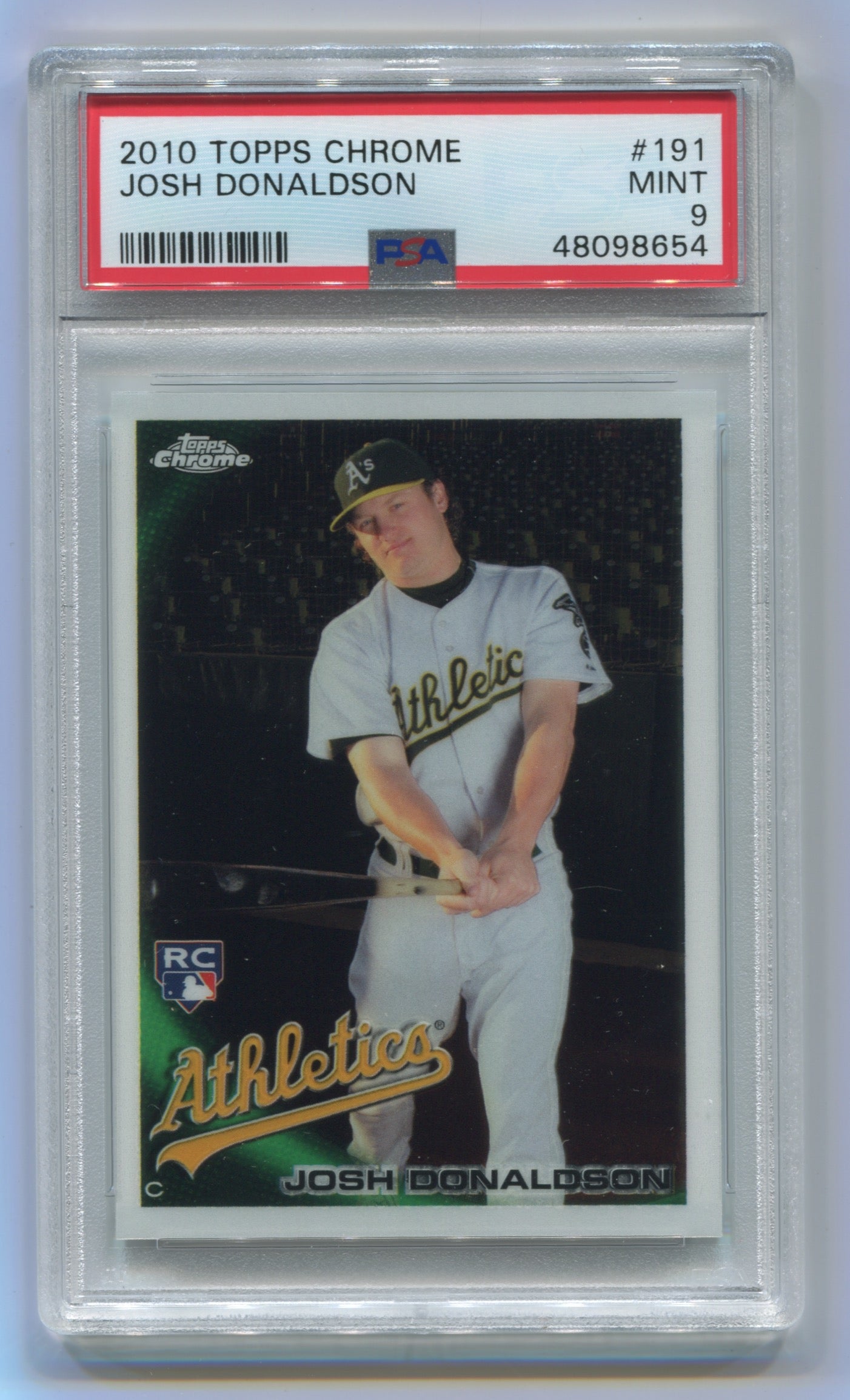 2010 Topps Chrome #191 Josh Donaldson PSA 9 (Rookie) | Eastridge Sports Cards