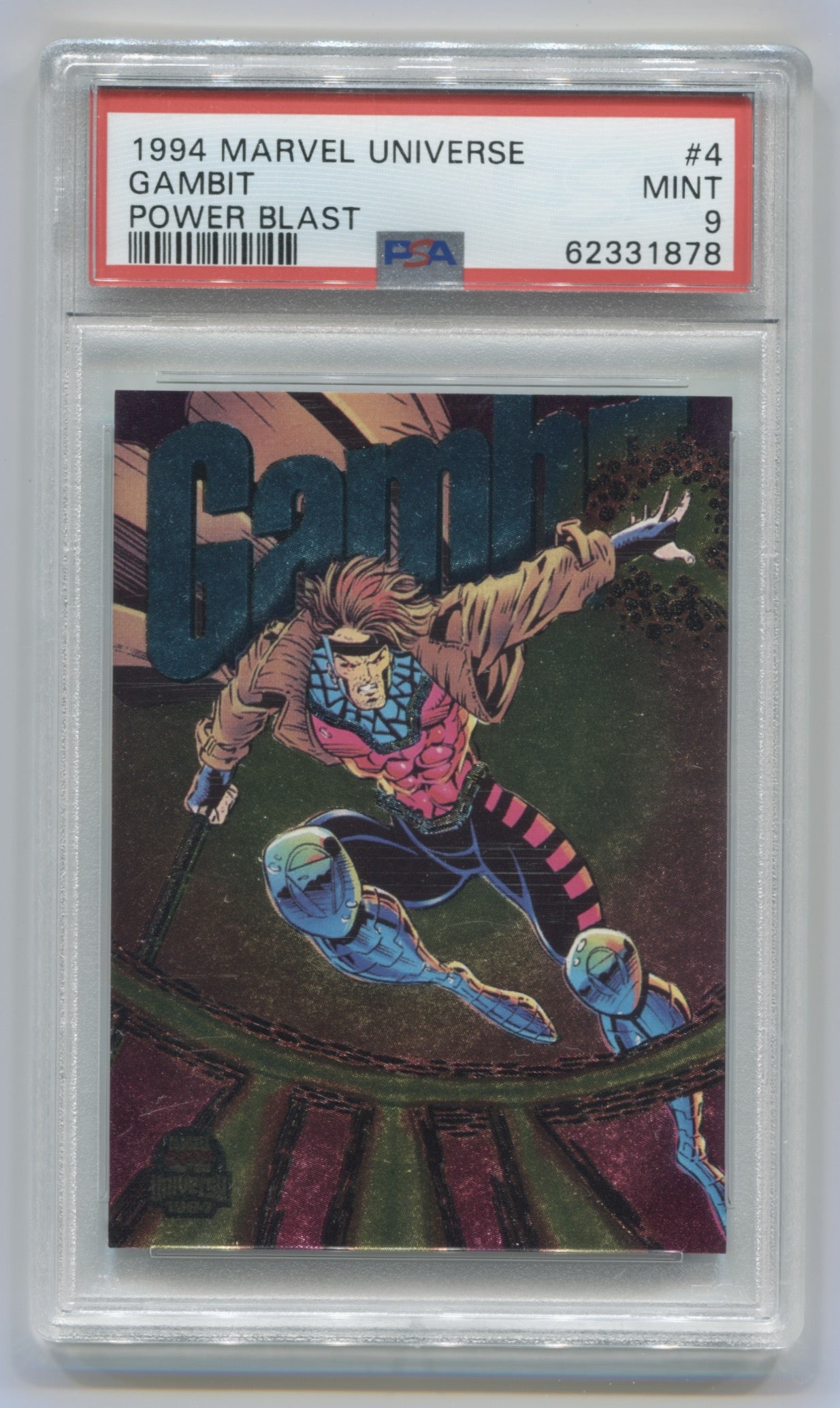1994 Marvel Universe Power Blast #4 Gambit PSA 9 | Eastridge Sports Cards