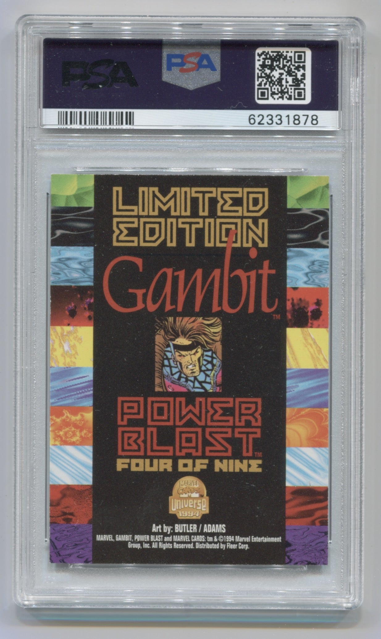1994 Marvel Universe Power Blast #4 Gambit PSA 9 | Eastridge Sports Cards