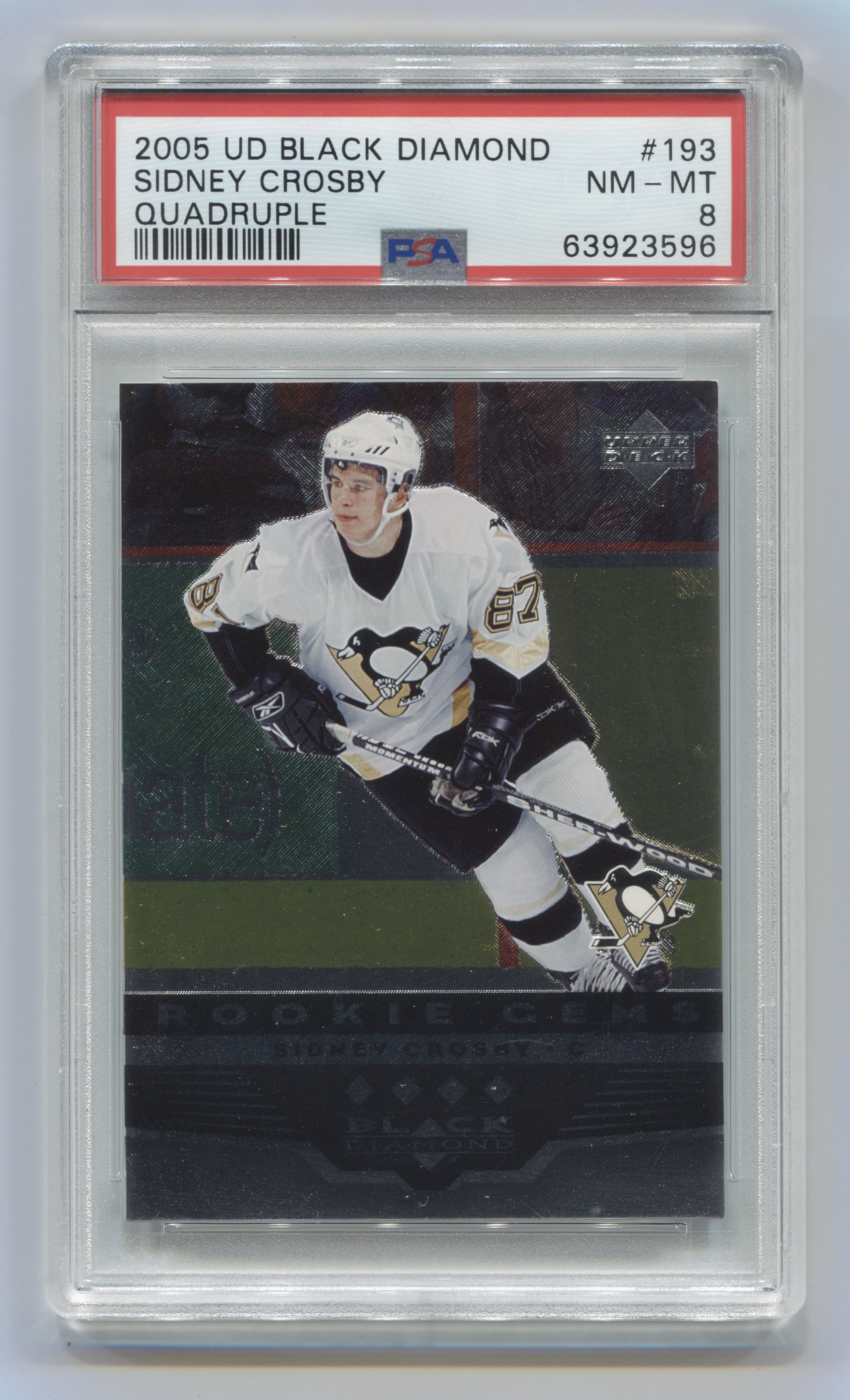 2005-06 Black Diamond #193 Sidney Crosby PSA 8 (Rookie) | Eastridge Sports Cards