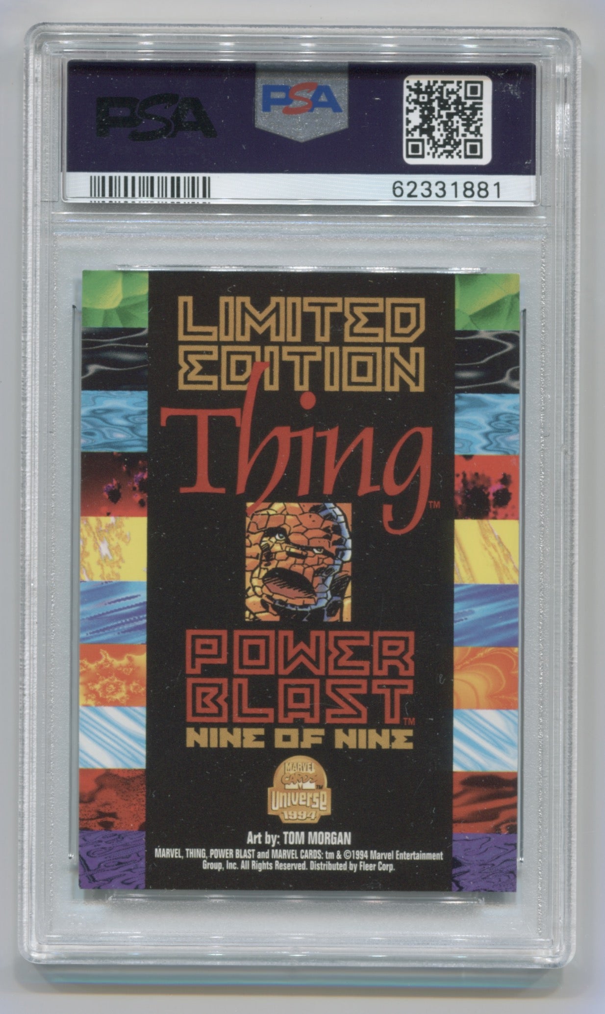 1994 Marvel Universe Power Blast #9 Thing PSA 9 | Eastridge Sports Cards