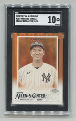 2020 Topps Allen and Ginter Chrome Orange Refractors #187 Masahiro Tanaka #20/25 SGC 10 | Eastridge Sports Cards