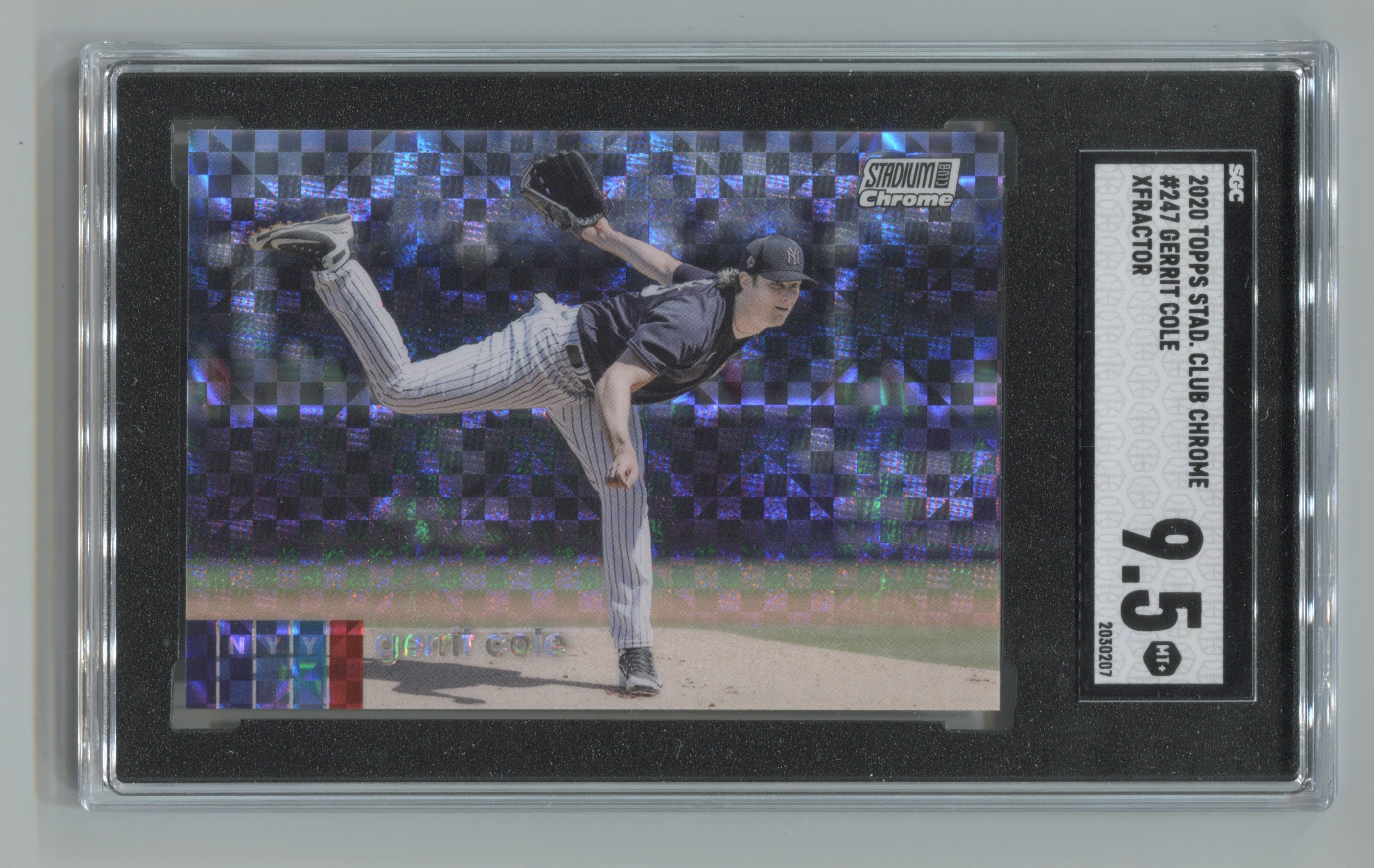 2020 Stadium Club Chrome X-Fractors #247 Gerrit Cole SGC 9.5 | Eastridge Sports Cards