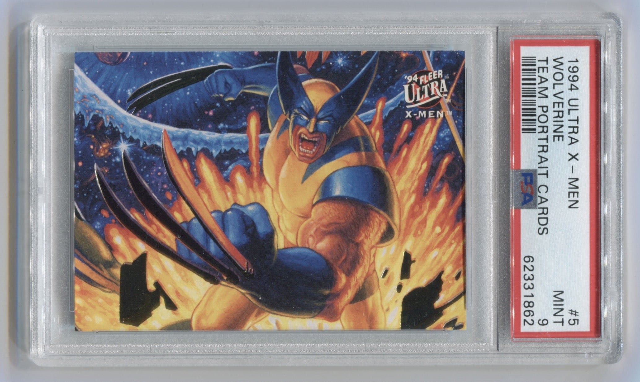 1994 X-Men Ultra Team Portraits #5 Wolverine PSA 9 | Eastridge Sports Cards