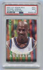 2002-03 Upper Deck Honor Roll Popular Acclaim #PA1 Michael Jordan PSA 9 | Eastridge Sports Cards