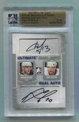 2007-08 ITG Ultimate Memorabilia 8th Edition Autos Dual Silver Marian Gaborik/Pavel Datsyuk #10/24 | Eastridge Sports Cards