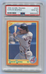 1990 Score Traded #74T Carlos Baerga PSA 10 (Rookie) | Eastridge Sports Cards