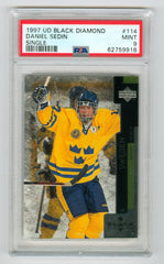 1997-98 Black Diamond #114 Daniel Sedin PSA 9 (Rookie) | Eastridge Sports Cards