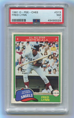 1981 O-Pee-Chee #313 Fred Lynn PSA 7 | Eastridge Sports Cards