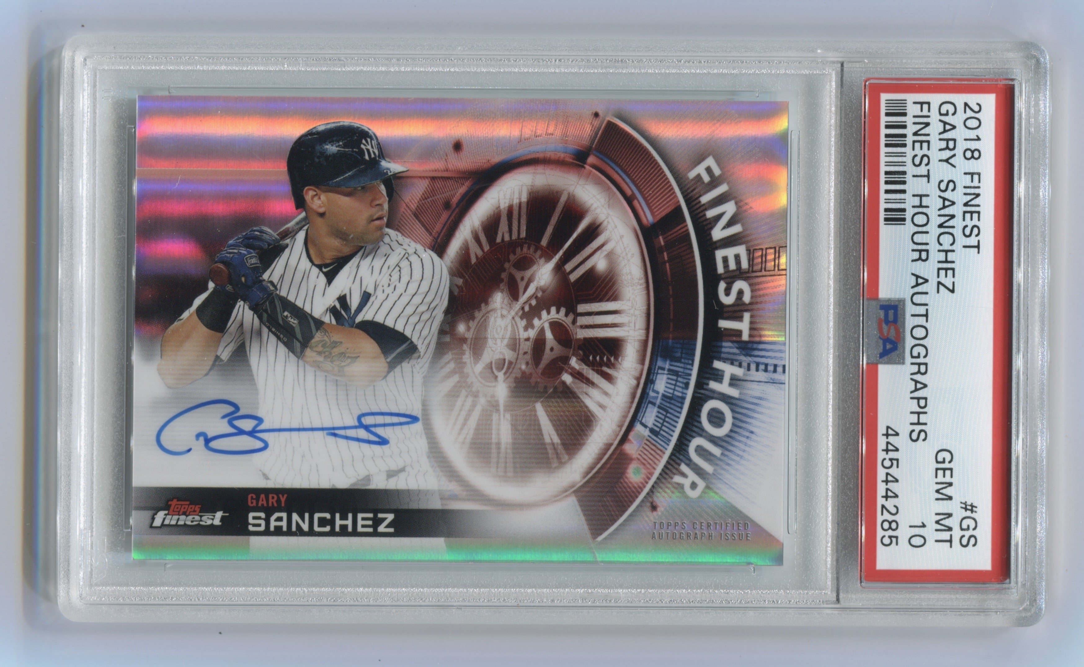 2018 Finest Finest Hour Autographs #FHAGS Gary Sanchez PSA 10 | Eastridge Sports Cards