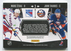 2010-11 Dominion Honoured Rivals Dual Jerseys #3 Marc Staal/John Tavares #03/49 | Eastridge Sports Cards