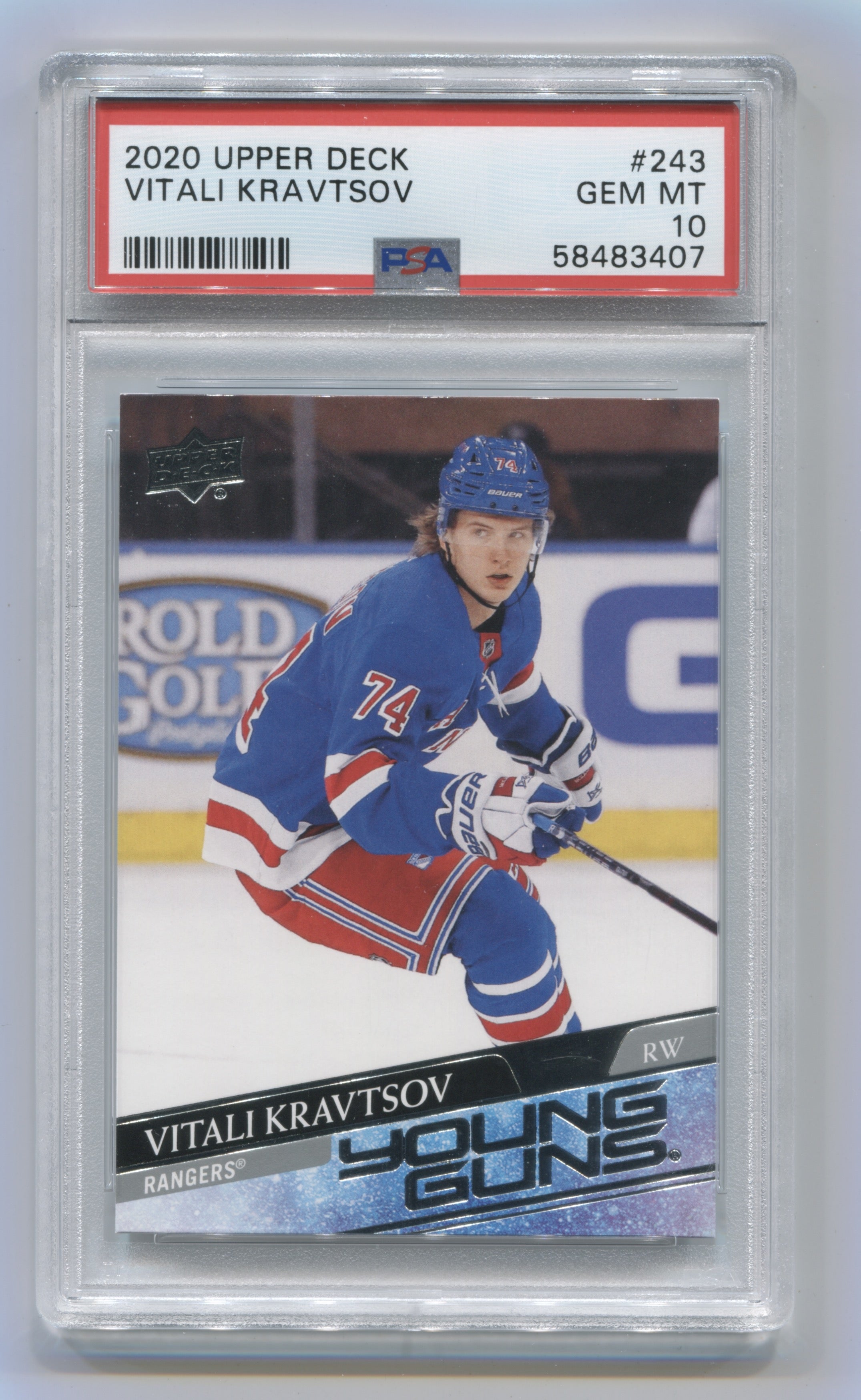 2020-21 Upper Deck #243 Vitali Kravtsov PSA 10 (Rookie) | Eastridge Sports Cards