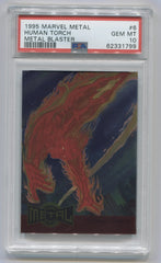 1995 Marvel Metal Blaster #6 Human Torch PSA 10 | Eastridge Sports Cards