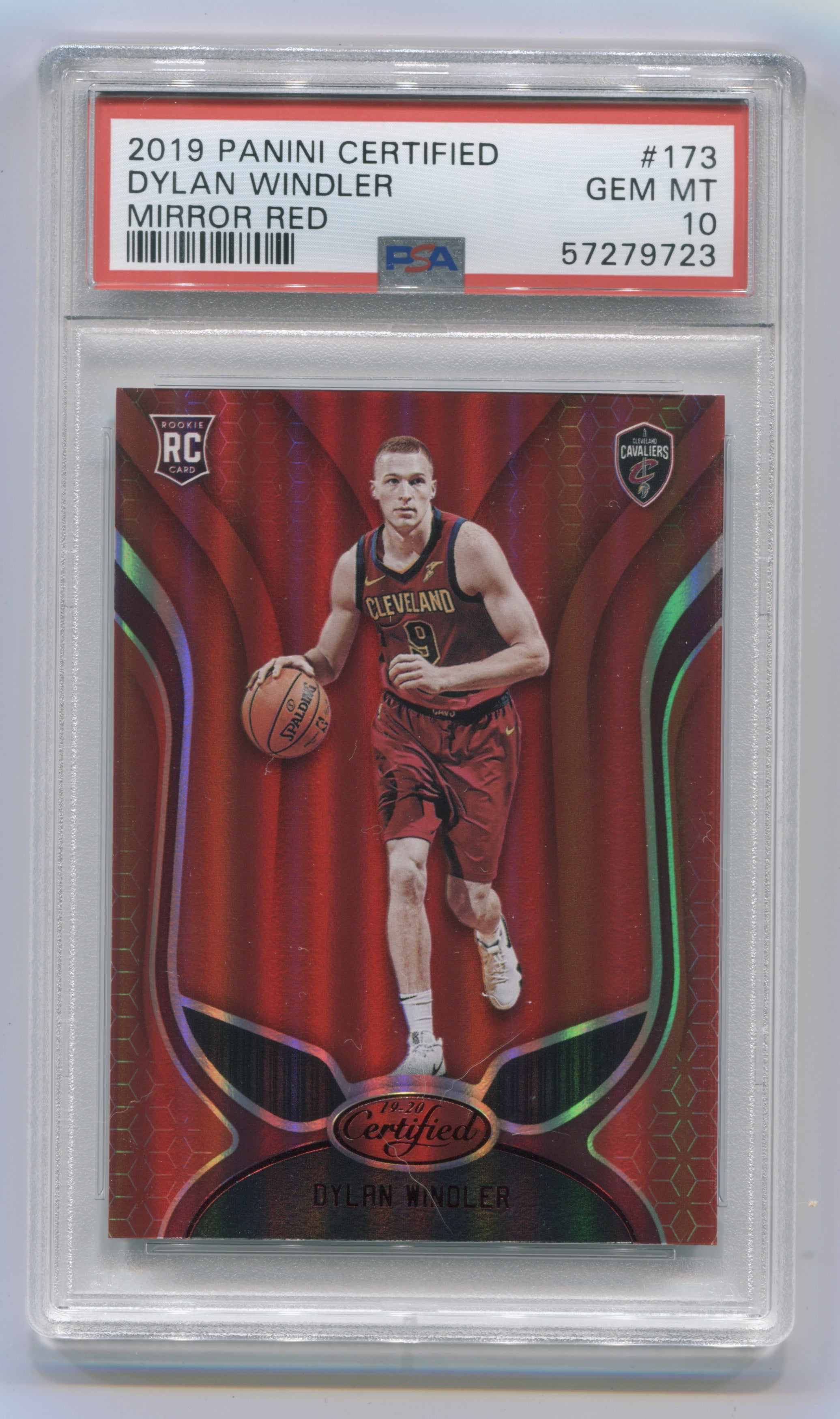 2019-20 Certified Mirror Red #173 Dylan Windler PSA 10 | Eastridge Sports Cards